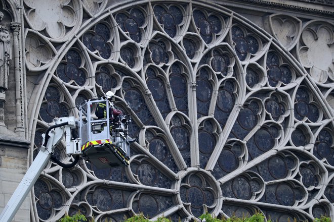 Požar v Notre Dame. FOTO: Reuters