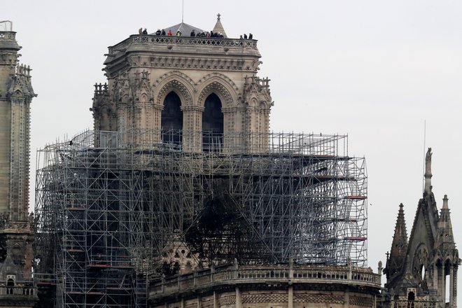 Požar v Notre Dame. FOTO: Reuters