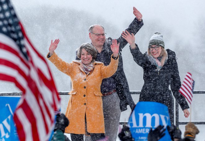 Amy Klobuchar je kandidaturo napovedala 10. 2. 2019. FOTO: Eric Miller, Reuters