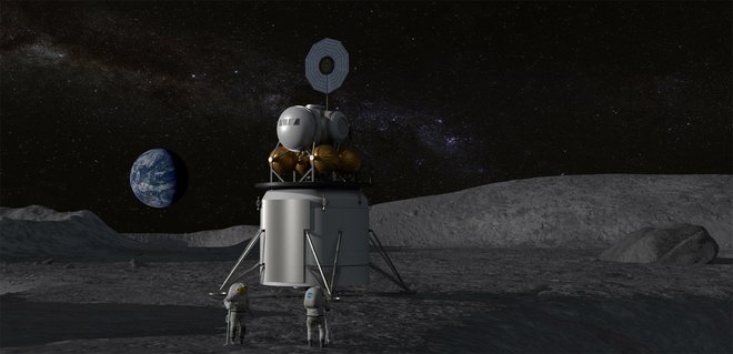 Lunarni modul je šele v zgodnji stopnji razvoja. FOTO: Nasa