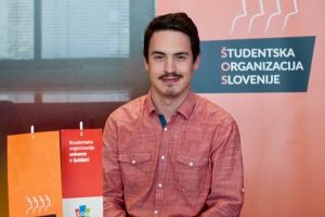 Fotografija: Klemen Peran, predsednik Študentske organizacije Slovenije FOTO: Študentska organizacija Slovenije