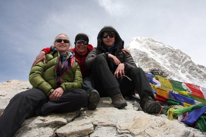 Markova družina se je od njega simbolično poslovila leta pozneje, ko so se žena in otroka podali pod Everest. FOTO: družinski arhiv