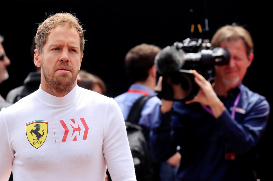 Fotografija: Sebastian Vettel po dirki v Montrealu ni skrival slabe volje. FOTO: Reuters