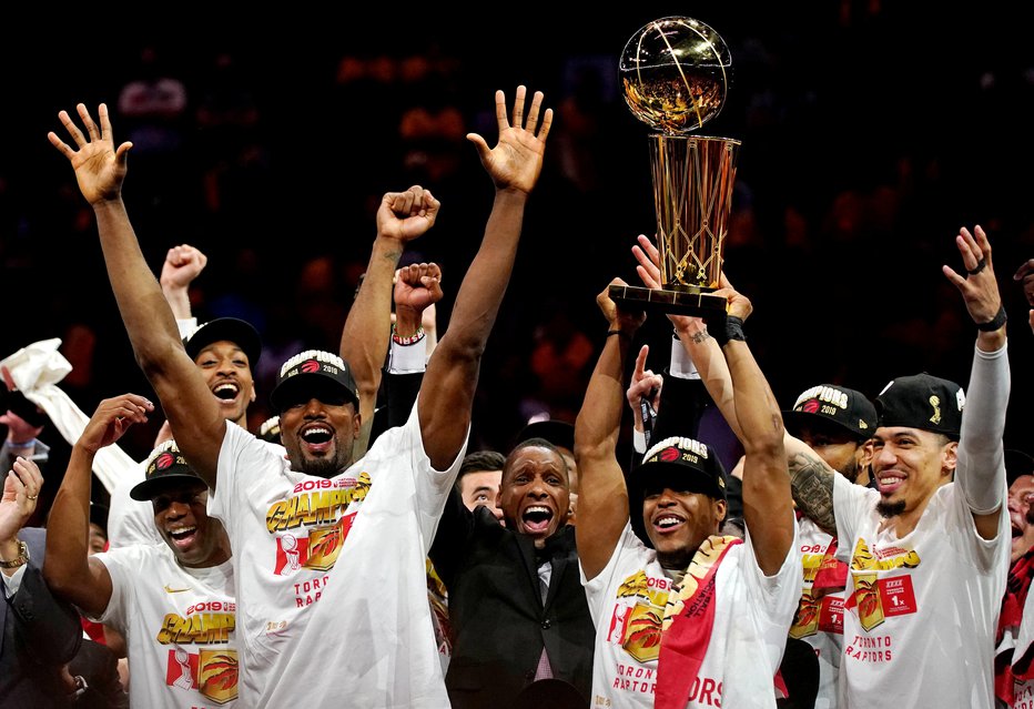 Fotografija: Košarkarji moštva Toronto Raptors, letošnji prvaki lige NBA, so bili dolgo tarča posmeha. FOTO: Reuters