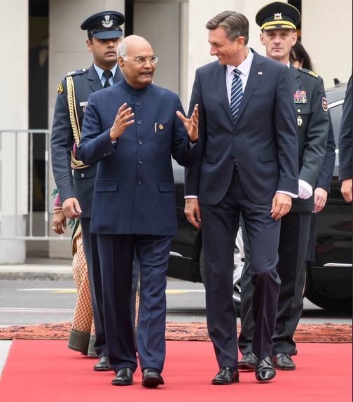 Fotografija: Predsednik Slovenije Borut Pahor je na uradnem obisku v Sloveniji gostil predsednika Indije Rama Nata Kovinda s soprogo. FOTO: Instagram