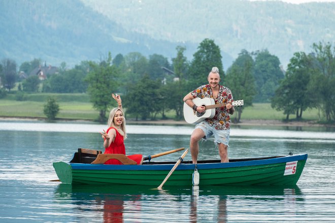 Dejan Krajnc je užival na Bohinjskem jezeru.