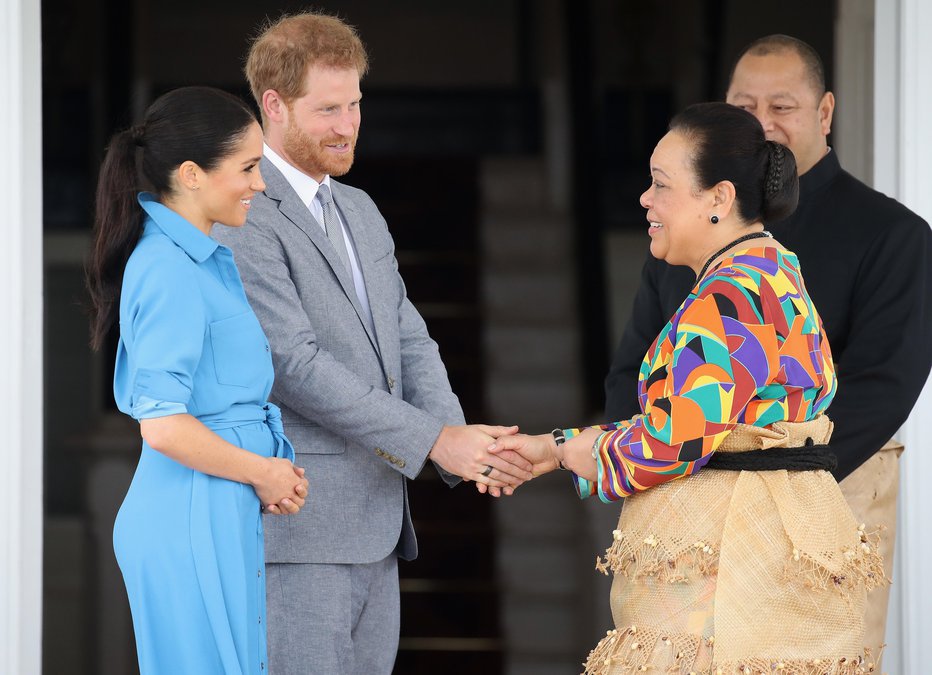 Fotografija: Oktobra lani sta Tongo obiskala princ Harry in vojvodinja Susseška ter se srečala tudi s kraljem in njegovo ženo.