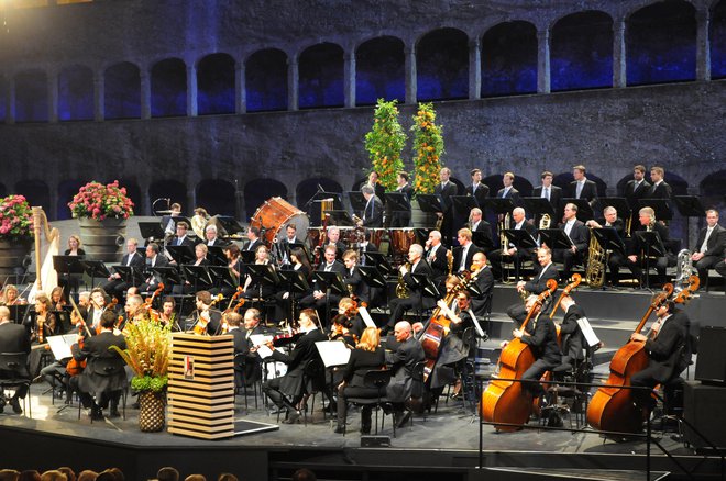 Dunajski filharmoniki v dvorani Jahalne šole z odlično akustiko FOTO: Tourismus Salzburg