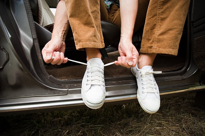 Najboljša obitev za v avto so športni copati s podplatom z dobrim oprijemom. FOTO: Guliver/Getty Images