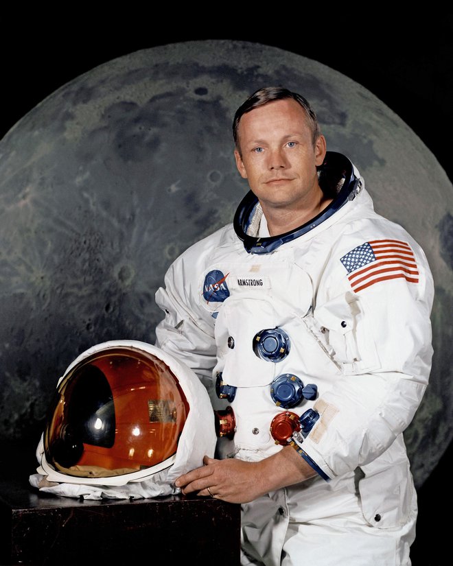 Armstrong je bil prvi človek, ki je hodil po Luni.