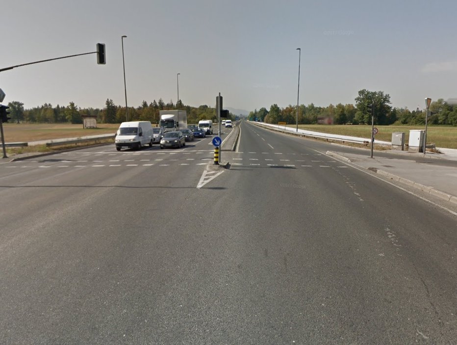 Fotografija: Nesreča se je zgodila v križišču Štajerske ceste in Šlandrove ulice. FOTO: Google Maps