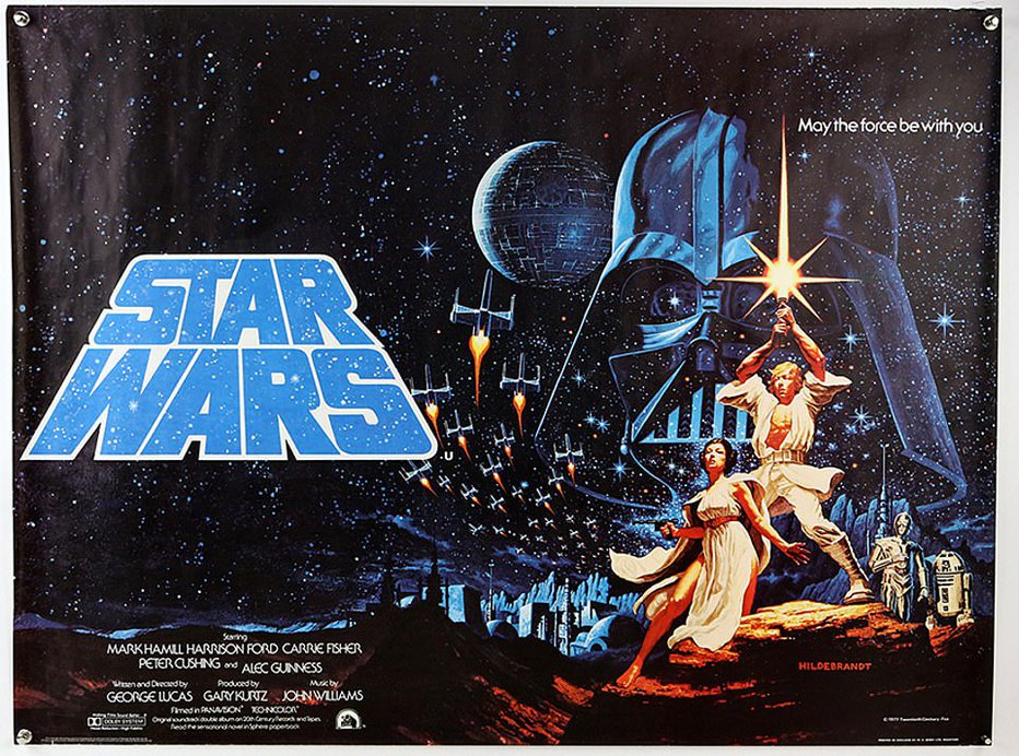 Fotografija: Največ je vreden plakat hita Vojna zvezd iz leta 1977.