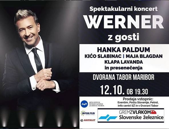 Slovenske železnice so mu plačale za promocijo in koncerte. FOTO: Instagram