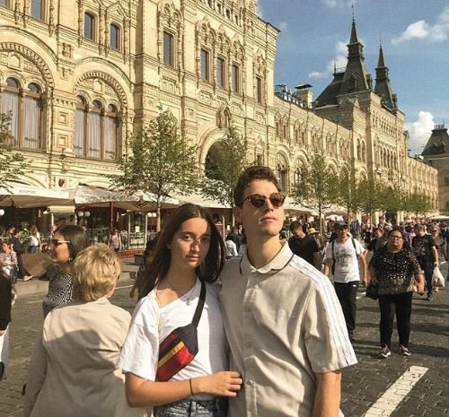 Fotografija: Zala in gašper v Moskvi. FOTO: Instagram
