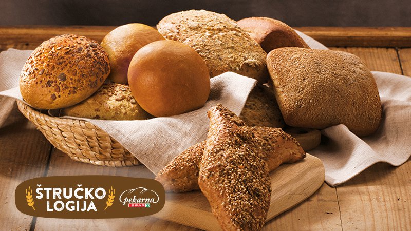 Fotografija: V Pekarni SPAR je na voljo več deset vrst pekovskega peciva. FOTO: Spar Slovenija