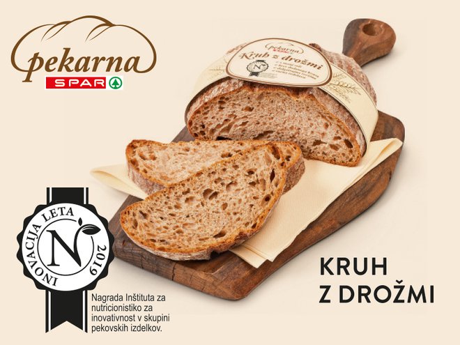 Kruh z drožmi je lahko prebavljiv. FOTO: Spar Slovenija