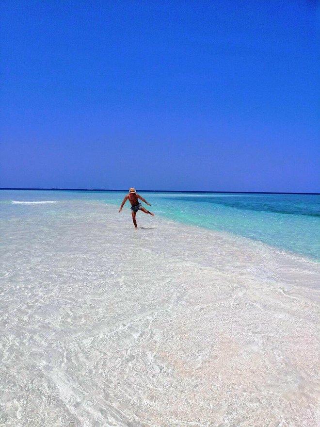 Maldivi so kičasti raj, a so mu všeč. Fotografije: Osebni arhiv