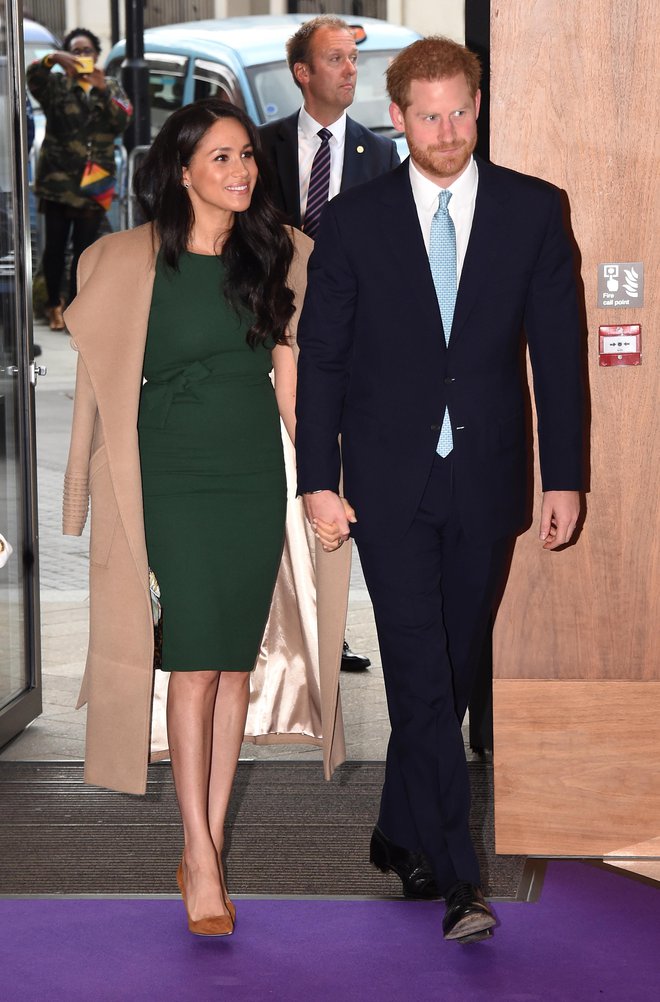 Meghan je za dogodek izbrala obleko, ki jo je nosila, ko sta s Harryjem oznanila, da sta zaročena. FOTO: Guliver/Getty Images