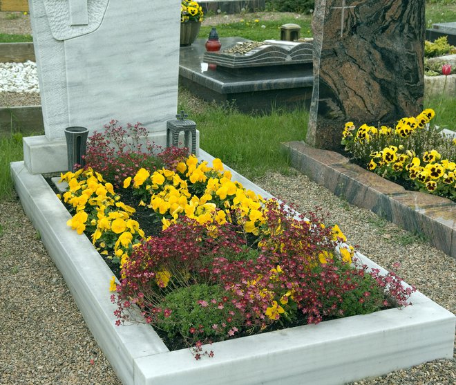 Grob, zasnovan kot gredica, zahteva celoletno delo.