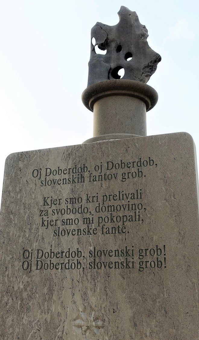 V spomin slovenskim vojakom na soškem bojišču. Foto: S. N.