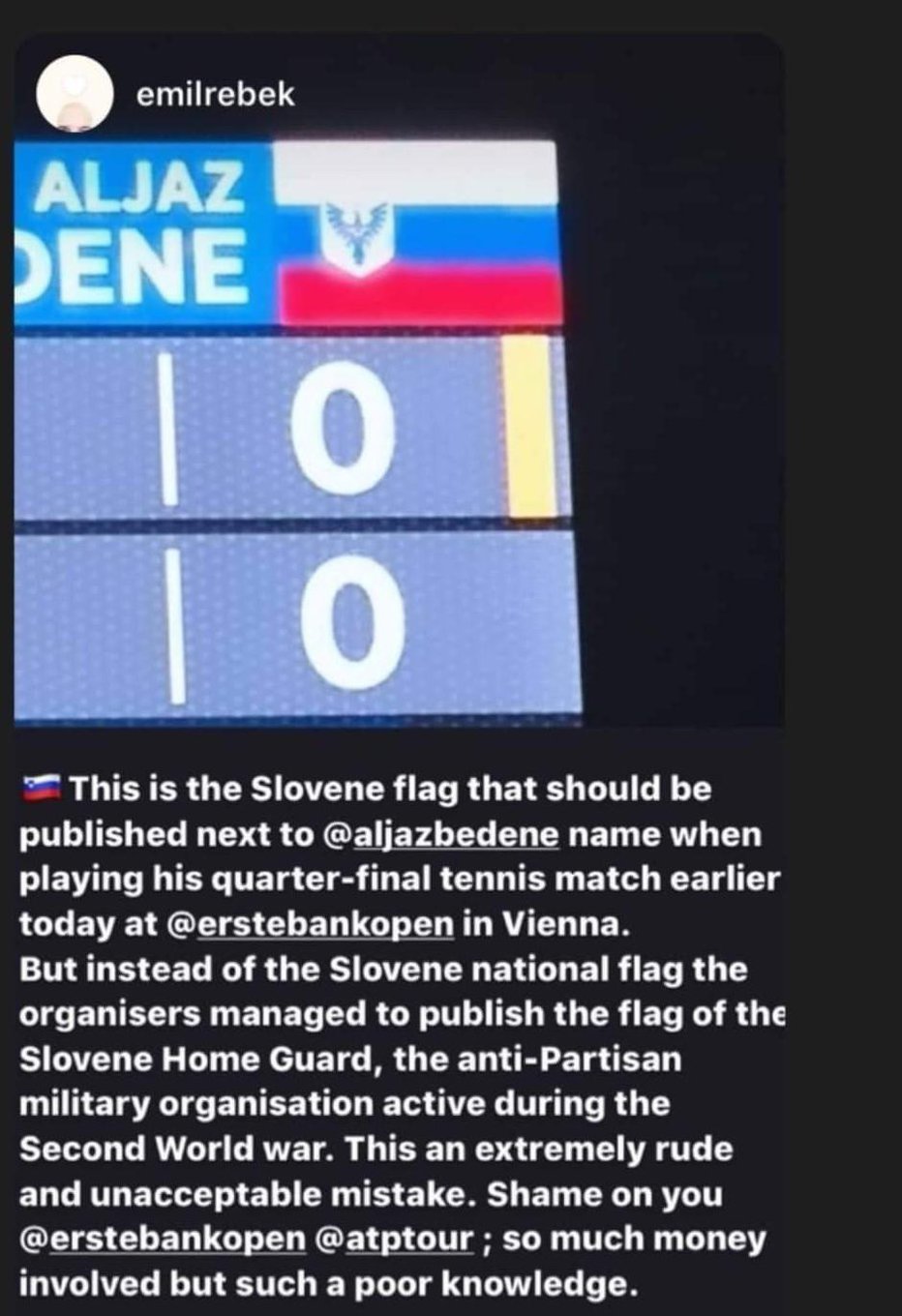 Fotografija: Avstrijci so »izobesili« napačno slovensko zastavo. FOTO: Twitter