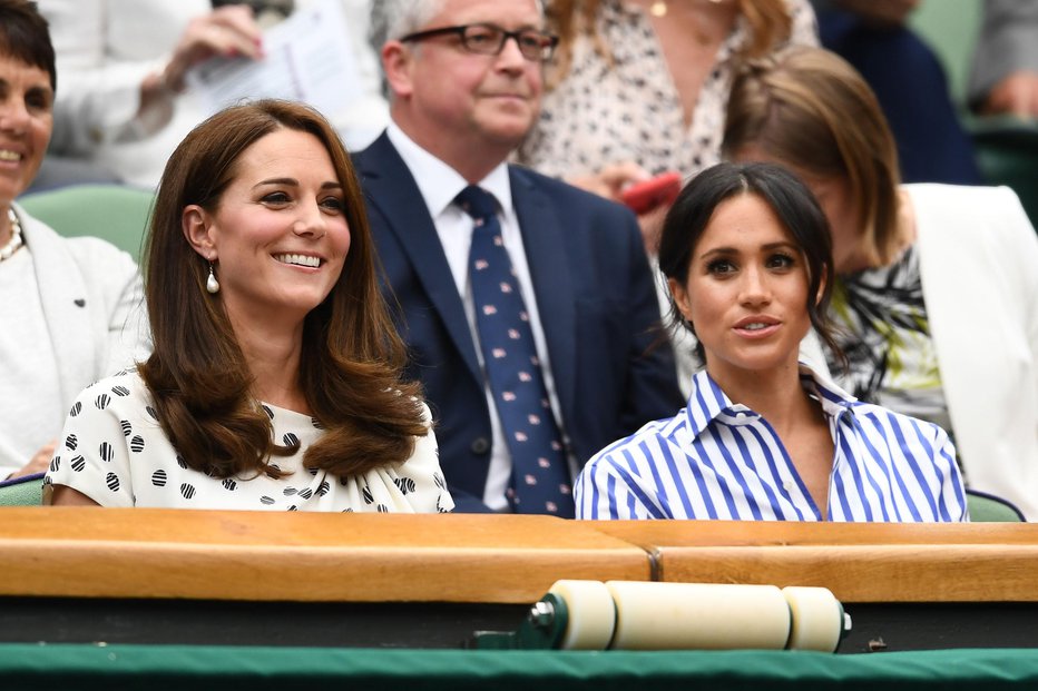 Fotografija: Kraljeva družina poskuša javnost prepričati, da so odnosi med Kate in Meghan dobri, a jim to ne uspeva najbolje. FOTO: Guliver, Getty Images