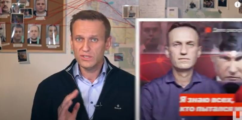 Fotografija: Navalni trdi, da da mu je ruski agent priznal, da ga je skušala ubiti ruska obveščevalna služba FSB.
FOTO: Youtube