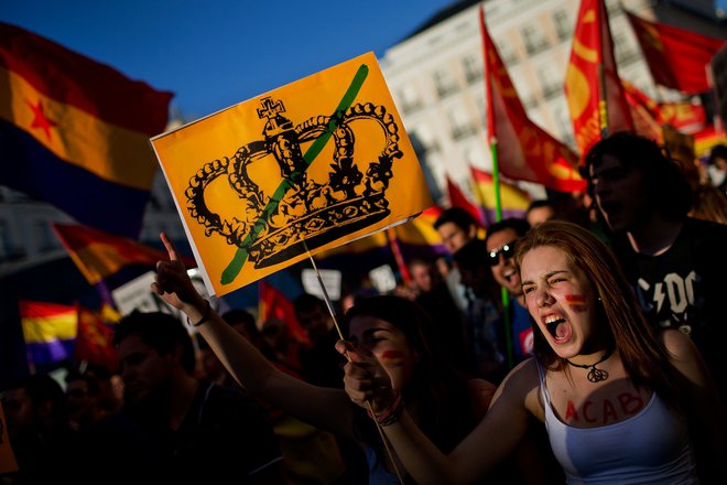 Katalonci in levičarji nočejo več monarhije. FOTO: Guliver/getty Images