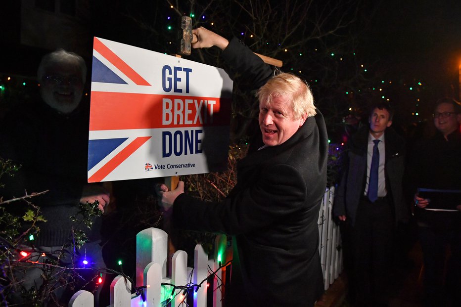 Fotografija: Boris Johnson se veseli. FOTO: Reuters