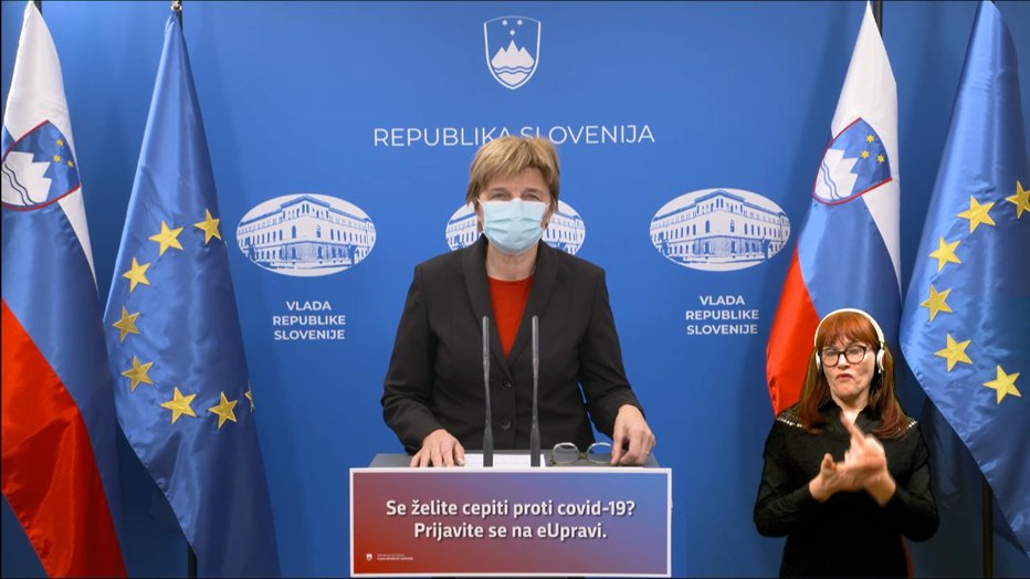 Fotografija: Državna sekretarka na ministrstvu za zdravje Marija Magajne. FOTO: Twitter