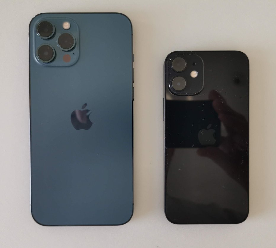 Fotografija: Veliki in mali: apple iphone 12 pro max in iphone 12 mini