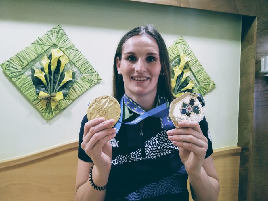 Fotografija: Klara Apotekar si je junija 2019 v Minsku izbojevala dve zlati kolajni, eno za evropske igre in drugo za naslov prvakinje stare celine v judu. FOTO: Miha Šimnovec