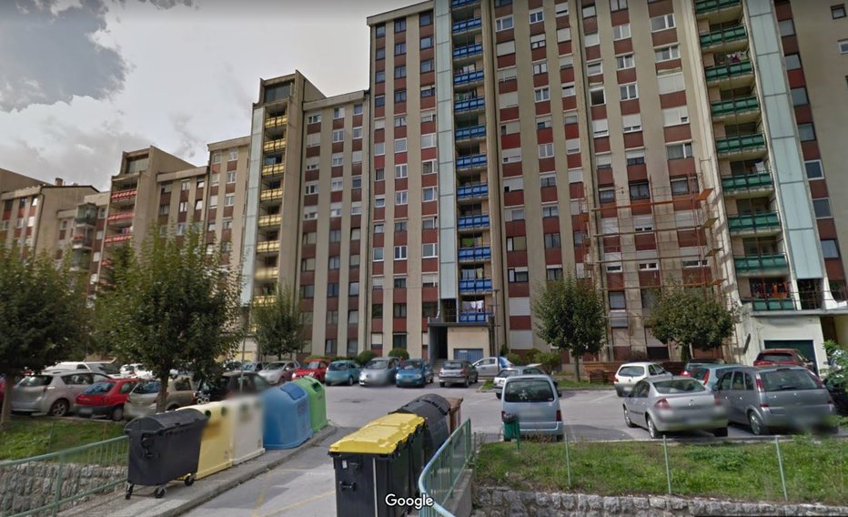 Fotografija: Ministrstvo za notranje zadeve oddaja garsonjero v Trbovljah. FOTO: Zaslonski posnetek, Google Maps