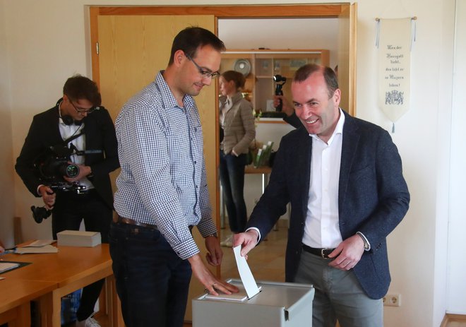 Vodilni kandidat EPP Manfred Weber. Foto: Michael Dalder/Reuters
