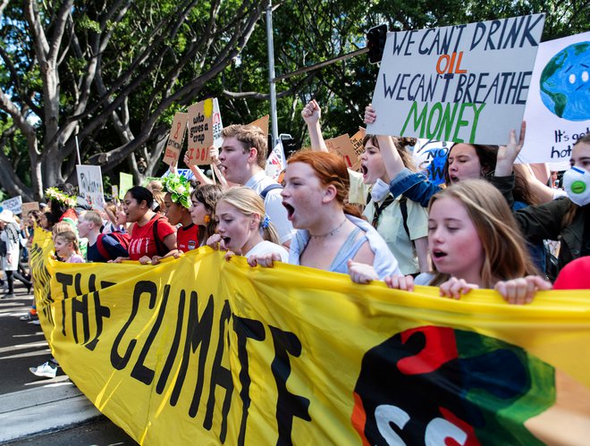 Pri nas Mladi za podnebno pravičnost protest napovedujejo za 27. september. FOTO: Stringer/Reuters