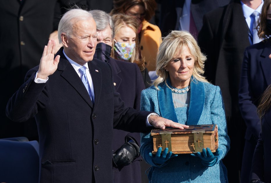 Fotografija: Joe Biden je prisegel kot 46. predsednik ZDA. FOTO: Kevin Lamarque, Reuters