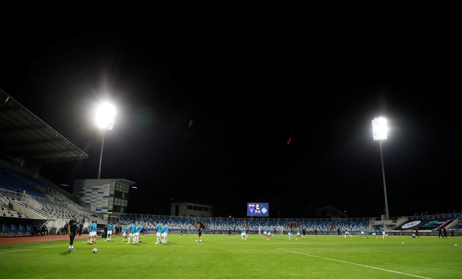 Fotografija: Štadion Fadil Vokrri bo prizorišče drevišnje tekme Kosova in Slovenije v skupini lige narodov C3. FOTO: Florion Goga/Reuters