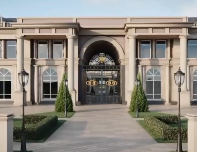 Palača je zgrajena v italijanskem slogu. FOTO: Youtube, posnetek zaslona