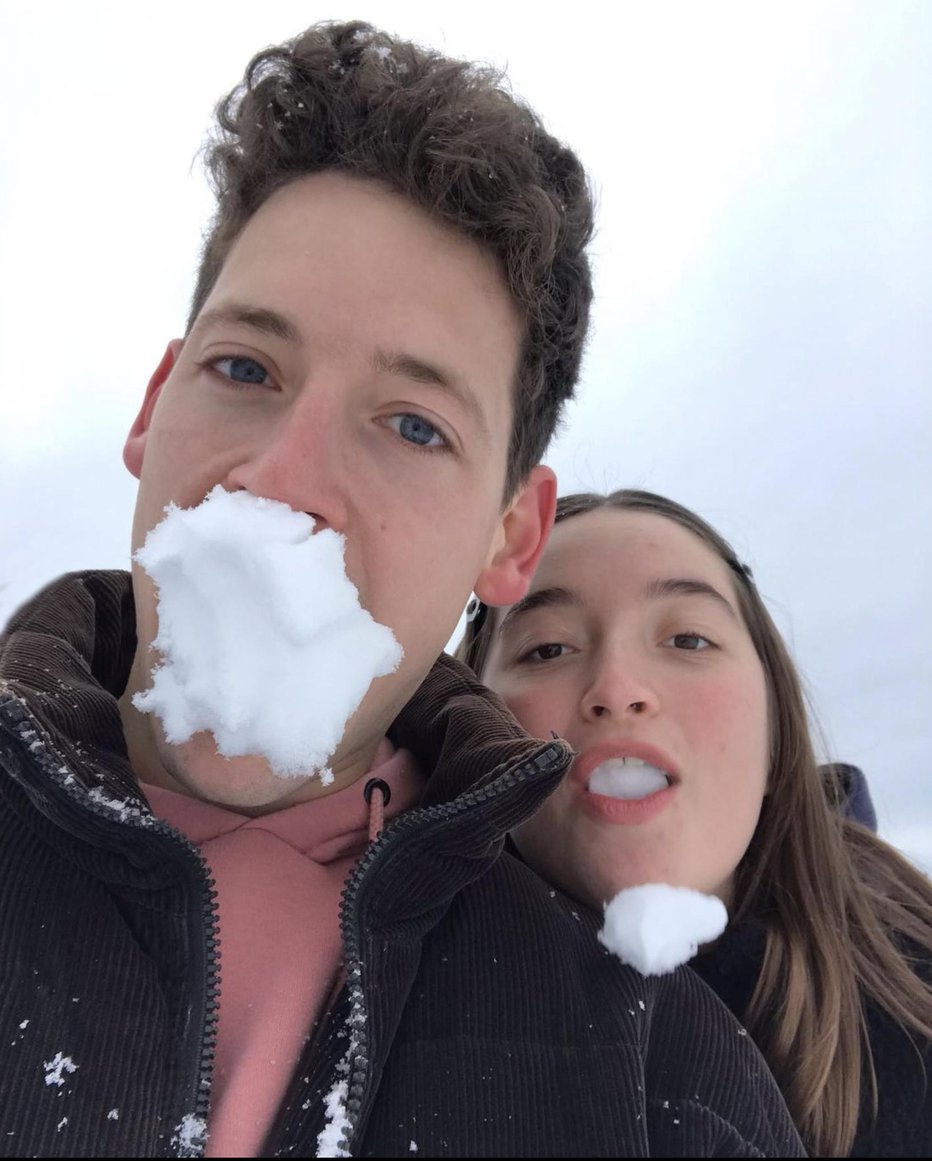 Fotografija: Zala in Gašper imata neobčutljive zobe za mraz.