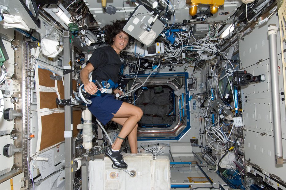 Fotografija: Ameriška astronavtka slovenskega rodu Sunita Williams. FOTO: Nasa