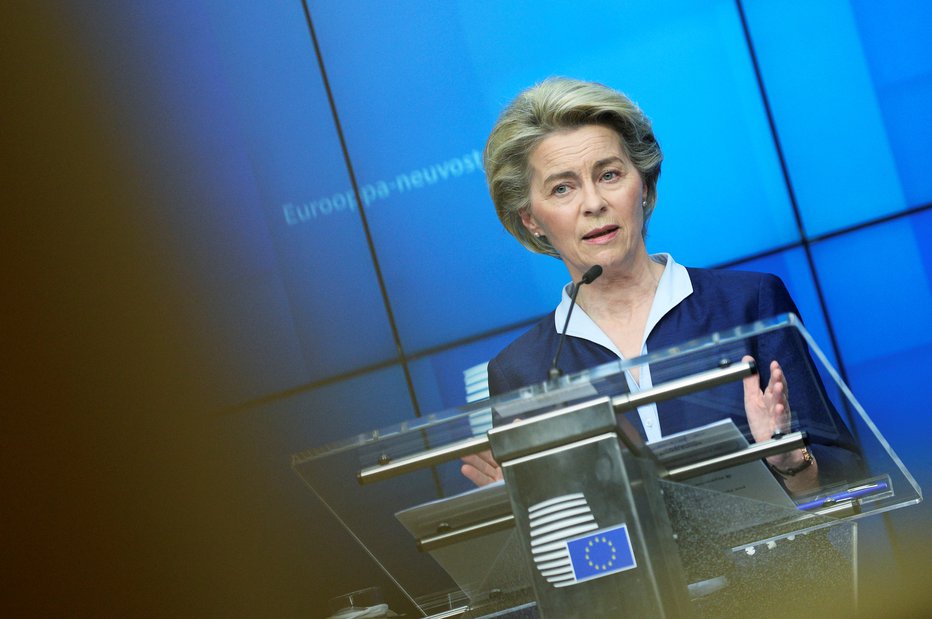 Fotografija: Predsednica Evropske komisije Ursula von der Leyen FOTO: Johanna Geron, Reuters