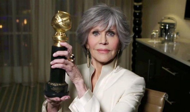 Na podelitvi so se za življenjsko delo poklonili Jane Fonda. FOTO: Nbc Handout Via Reuters