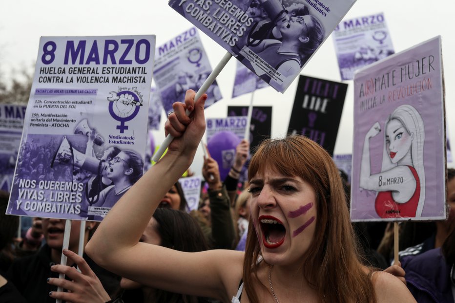 Fotografija: Boj za pravice žensk še zdaleč ni končan. Foto: Susana Vera/Reuters
