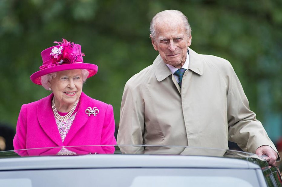 Fotografija: Kraljica Elizabeta II. in princ Filip. FOTO: Jeff Spicer, Gettyimages