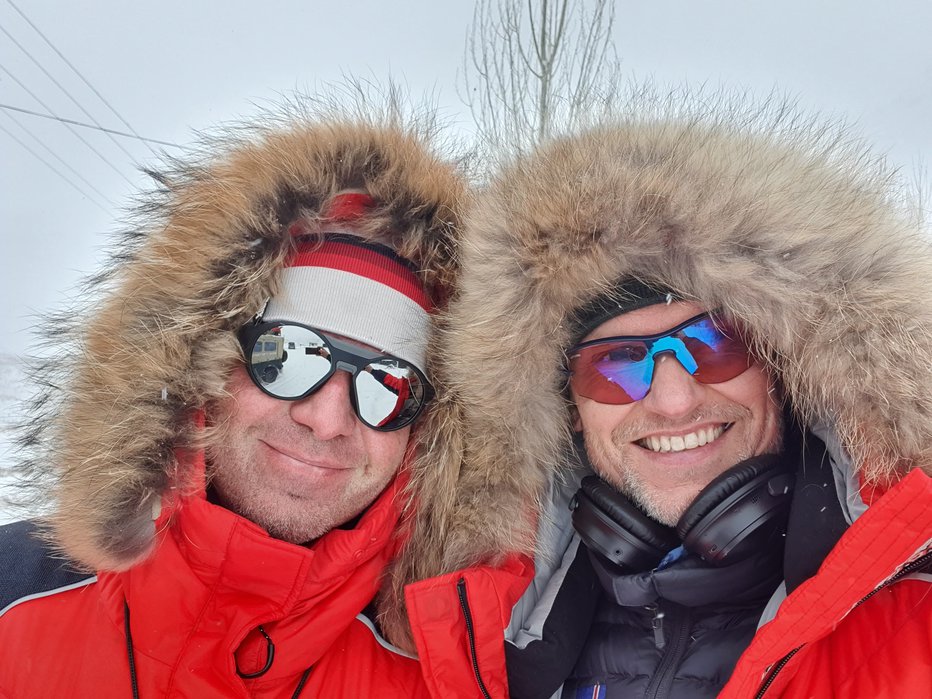 Fotografija: Tomaž (levo) in John sta se spoznala med lansko odpravo na K2. FOTO: arhiv John Snorri