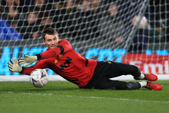 Fotografija: Mladi češki vratar Matej Kovar je član Manchester Uniteda. FOTO: Simon Stacpoole/Offside