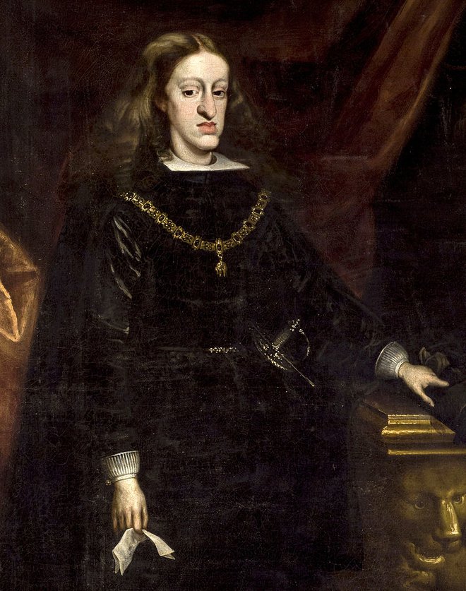 Karel II. Španski je bil najslabši v zgodovini. FOTO: Wikipedia
