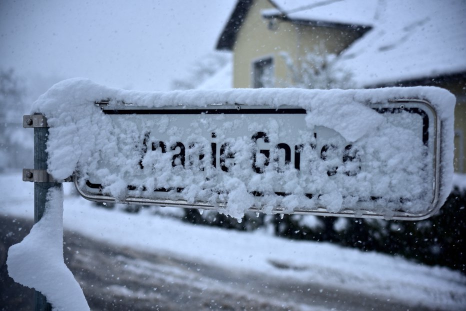 Fotografija: Sneg je pobelil Slovenijo: tako je bilo v Vnanjih Goricah. FOTO: Zlatko, bralec poročevalec
