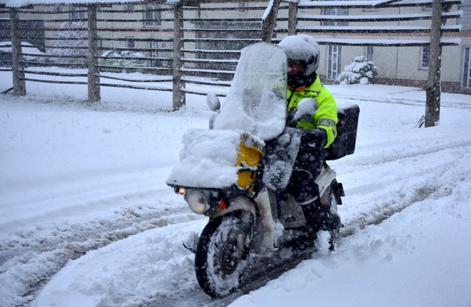 Sneg je pobelil Slovenijo: tako je bilo v Vnanjih Goricah. FOTO: Zlatko, bralec poročevalec