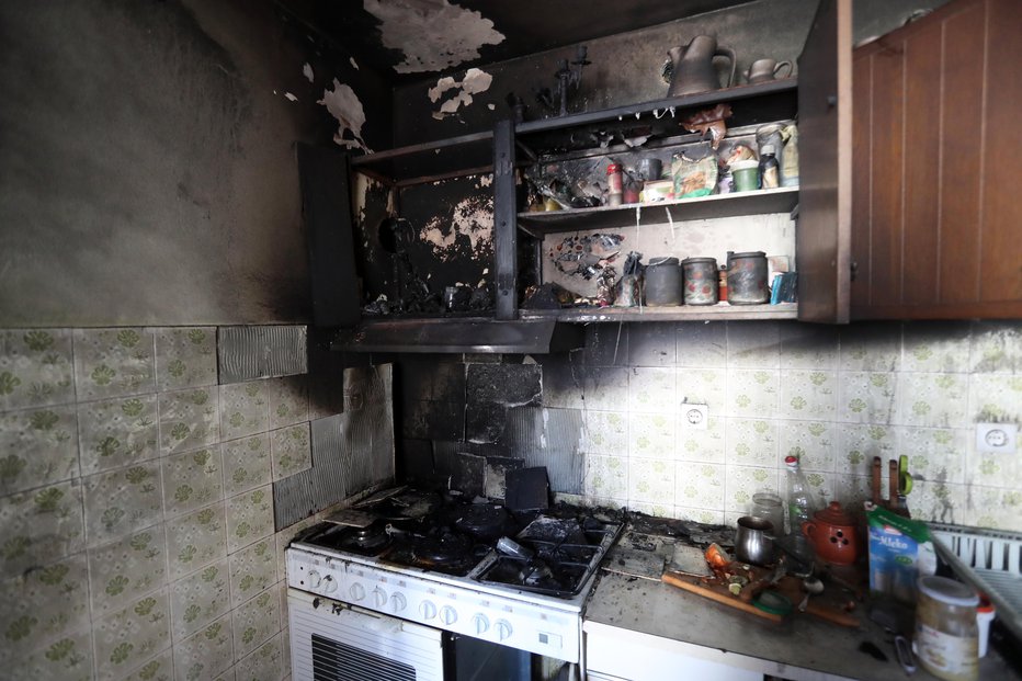Fotografija: Kuhinja je uničena. foto: Igor Mali